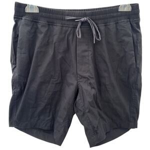LuluLemon Black Cotton‎ Double Front Pocket Linerless Athletic Men's Shorts